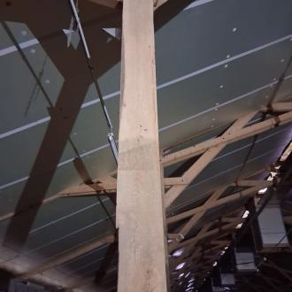 Traitement d'une poutre de charpente (jambe de force)