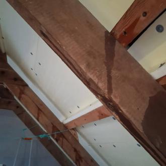 Traitement d'une charpente (chevrons et pannes)