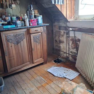 Chantier anti mérule réalisé à Douarnenez (29100) en juillet 2026