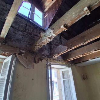 Chantier anti mérule réalisé à Douarnenez (29100) en juillet 2026